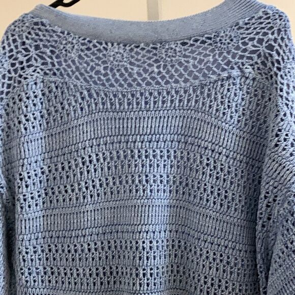 Free People Blue Crochet Mini Dress - Picture 8 of 16